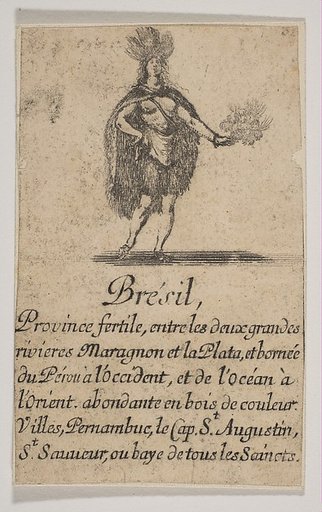 Brésil, from the playing cards "Jeu de la Géographie"