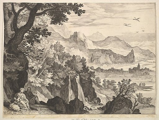 Mountainous Landscape with the Rest on the Flight into Egypt