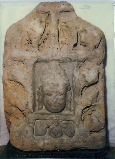 Antefix with Head of a Buddha