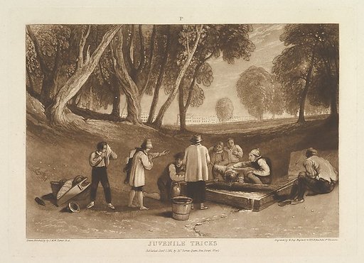 Juvenile Tricks, part V, plate 22 from "Liber Studiorum"