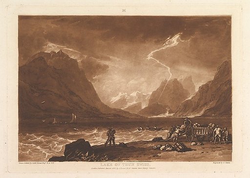 Lake of Thun, Swiss (Liber Studiorum, part III, plate 15)
