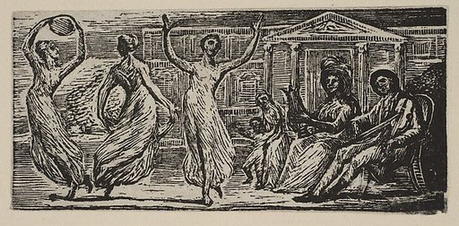 Menalcus Watching Women Dance, from Thornton's "Pastorals of Virgil"