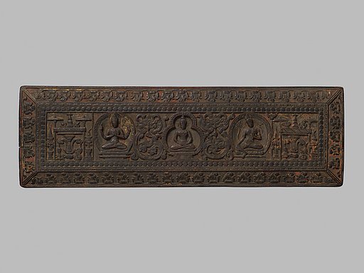 Manuscript Cover with Prajnaparamita Attended by Sadakshari Lokeshvara and a Tara