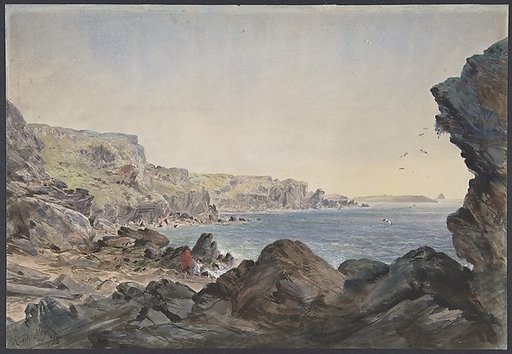 Foilhummerum Bay, Valentia, Looking Seawards from the Point at Which the Cable Reaches the Shore of Ireland
