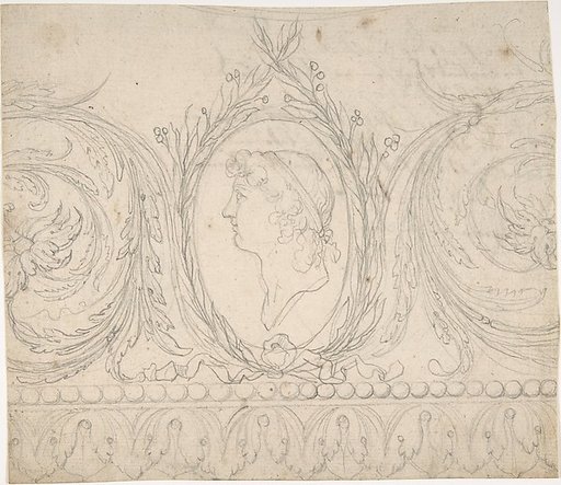 Ornament with Profile Portrait
