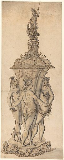 Design for a Goblet with the Three Graces