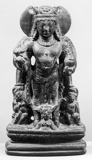 Standing Vishnu Flanked by Attendants