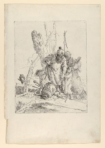 Two astrologers and a boy, from the Scherzi