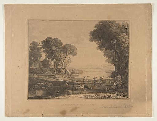 Landscape with Figures (After The Marriage of Isaac and Rebecca, 1648)