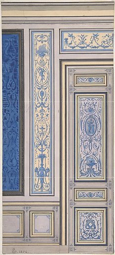 Design for Wall, Hôtel de Beaujon, Paris