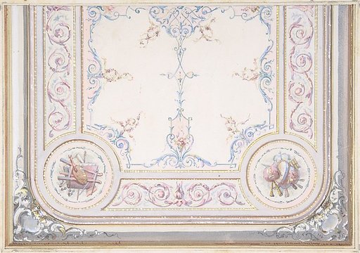 Design for Ceiling of the Duchess of Newcastle's Petit Salon, Hôtel Hope