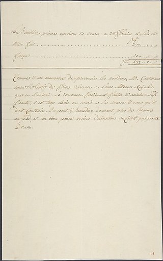 Estimate for repair work and explanatory note