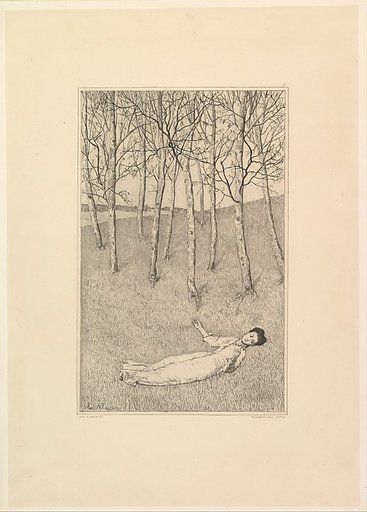 Frühlingsanfang, from the series "Radierte Skizzen"