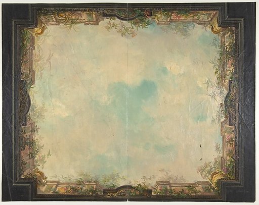 Design for a decorated ceiling in a house on the rue Matignon