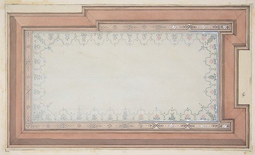 Design for the painted decoration of a ceiling