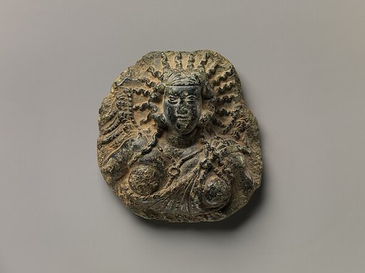 Roundel with a Winged Female Deity