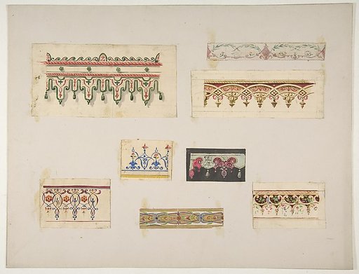 Eight designs for decorative borders