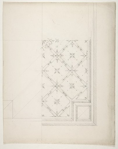Partial design for the decoration of a ceiling