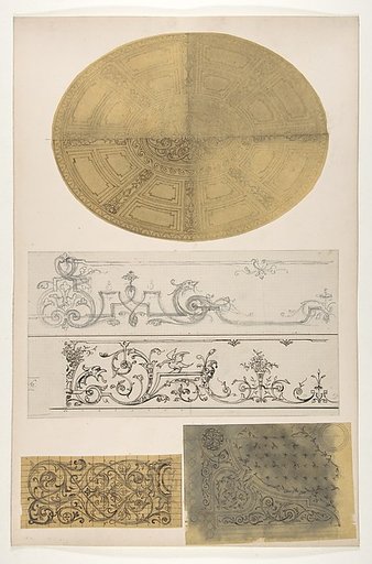 Five designs for the decoration of interiors