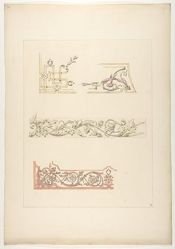 Three designs for decorative borders