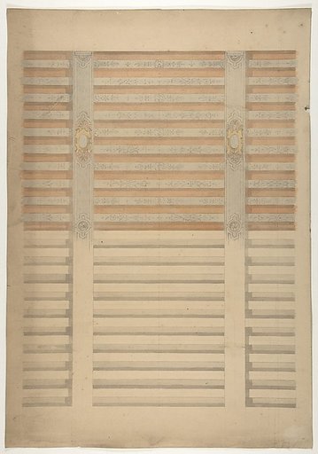 Design for a beamed ceiling in French Renaissance style
