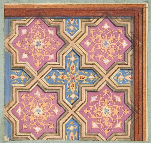 Partial design for the decoration of a ceiling