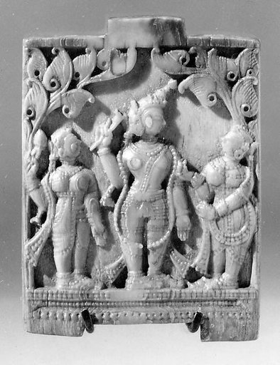 Plaque with Krishna and Gopis