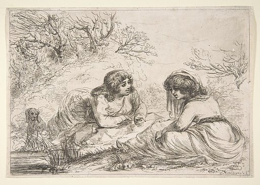 Two Women in a Landscape