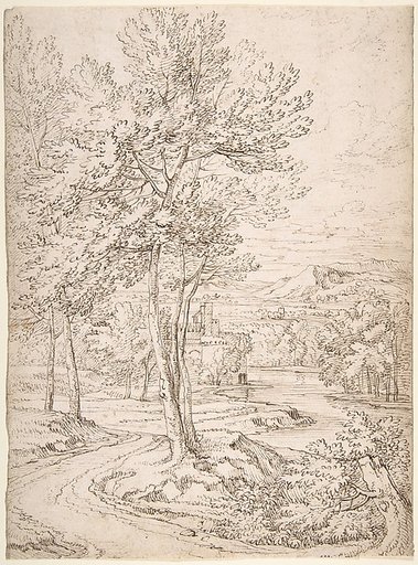 Classical Landscape with a Building and a River
