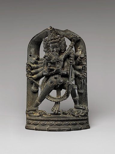 Twelve-Armed Chakrasamvara and His Consort Vajravarahi
