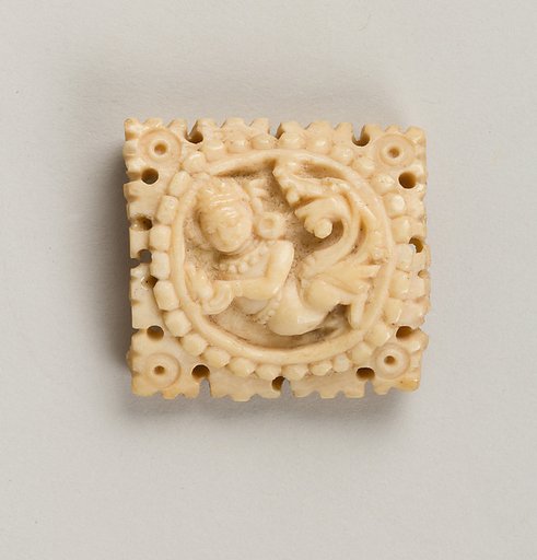 Two Plaques from a Tantric Ritual Apron, Kinnari, and Lotus Flower