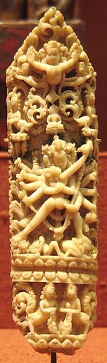 Plaque from a Tantric Ritual Apron Representing Chakrasamvara