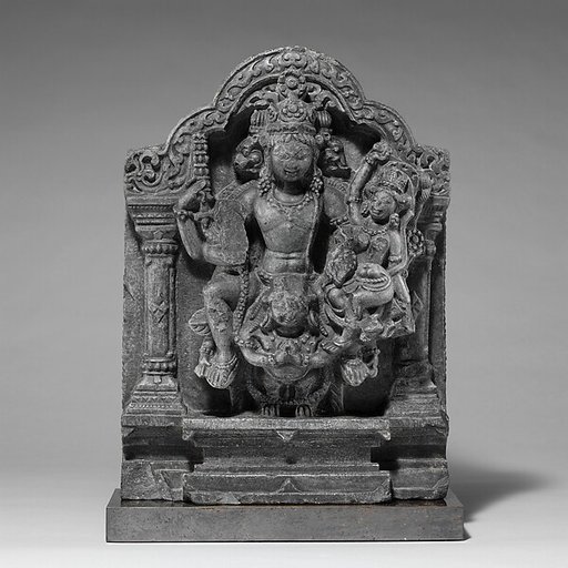 Vishnu and Lakshmi Supported by Garuda