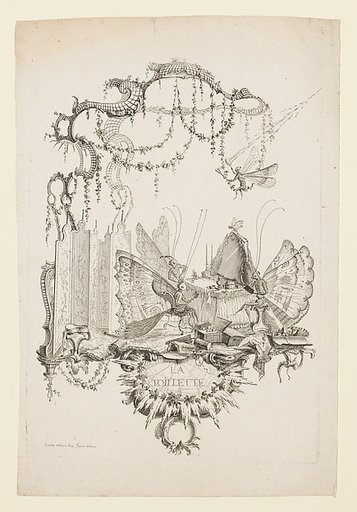 The Toilet (La Toilette), from Essai de Papilloneries Humaines par Saint Aubin