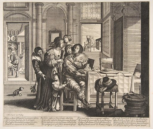 The Prodigal Son in a House of Ill Repute, plate 2 from "The Prodigal Son" (L'Histoire de l'Enfant Prodigue)