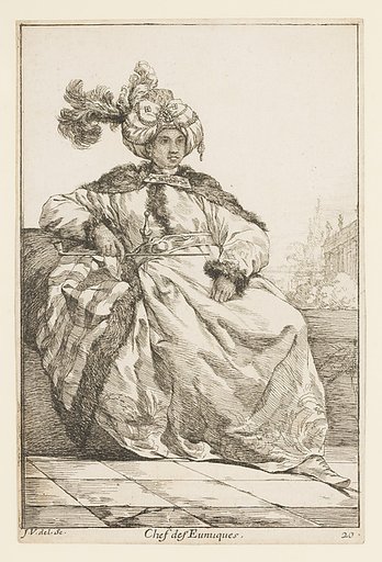 Chef des Eunuques (head of the Eunuchs), from the series "Caravane du Sultan à la Mecque..." (Caravan of a Sultan Going to Mecca)
