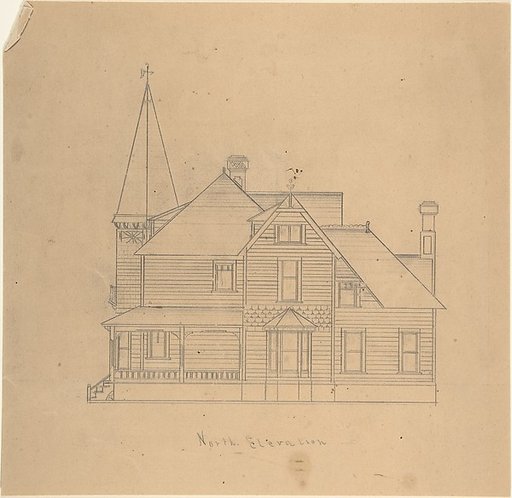 Design for a House, North Elevation