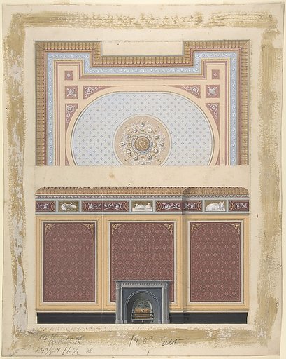 Design for Fireplace Wall and Ceiling