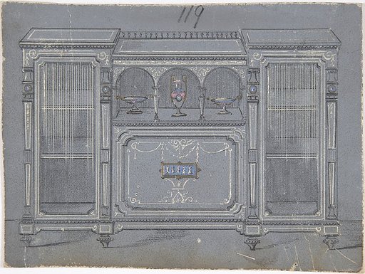 Cabinet Design with a Porcelain Plaque