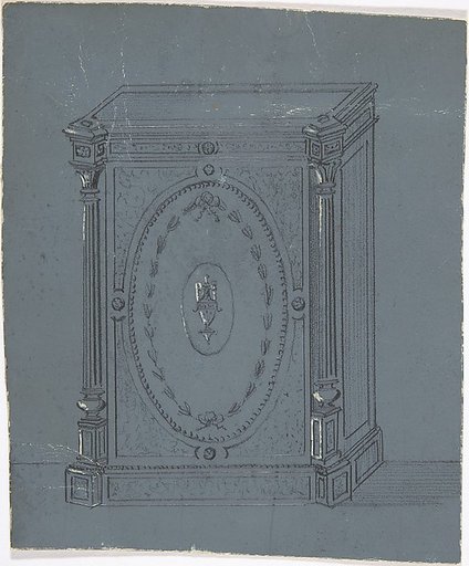 Cabinet Design with a Central Urn Ornament
