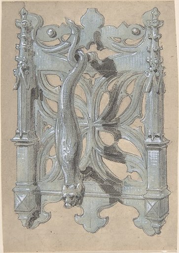 Metal Doorpull Church