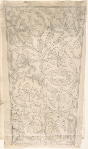 Floral and Foliate Ornamented Metal Keyplate Design