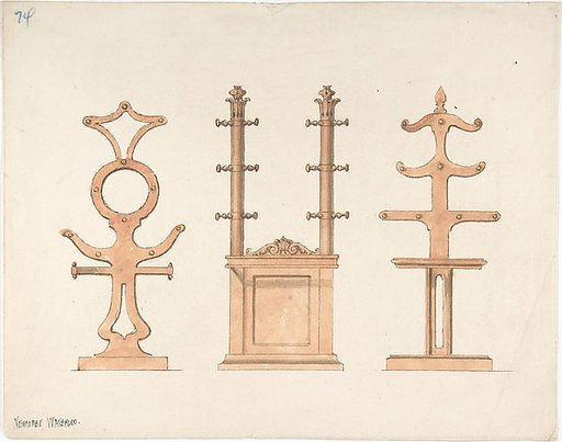 Design for Three Hat or Coat Racks