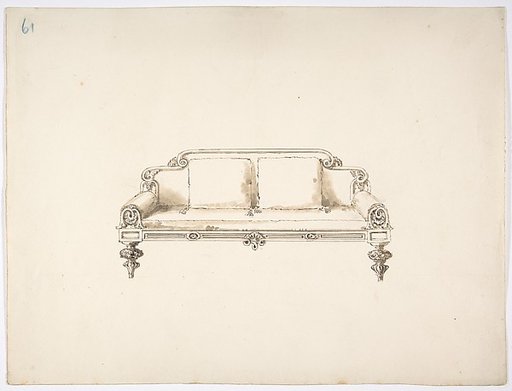 Design for a Sofa with Two Loose Cushions