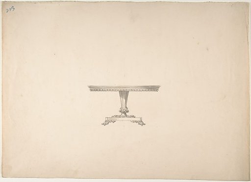 Design for a Round Pedestal Table