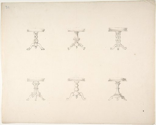 Design for Six Tripod Tables