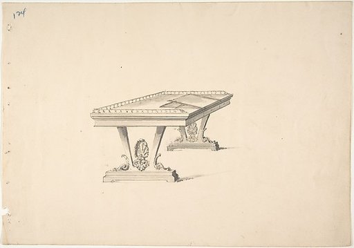 Design for a Work Table with a Railing