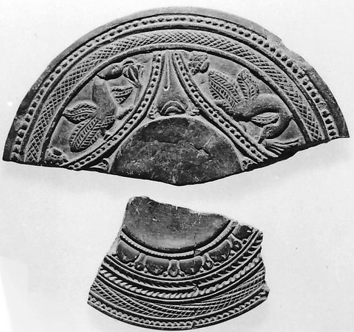 Fragment of a Cosmetic Mixing Palette