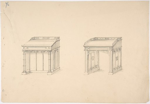 Design for Two Gothic Desks