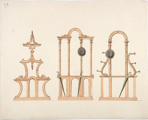 Design for Three Hat and Umbrella Stands